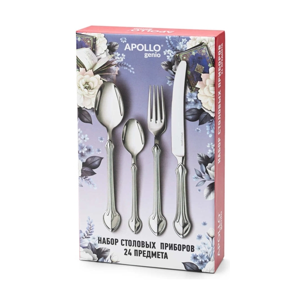 Набор столовых приборов Apollo Hugo 24 пр. HUG-24 - фото 6