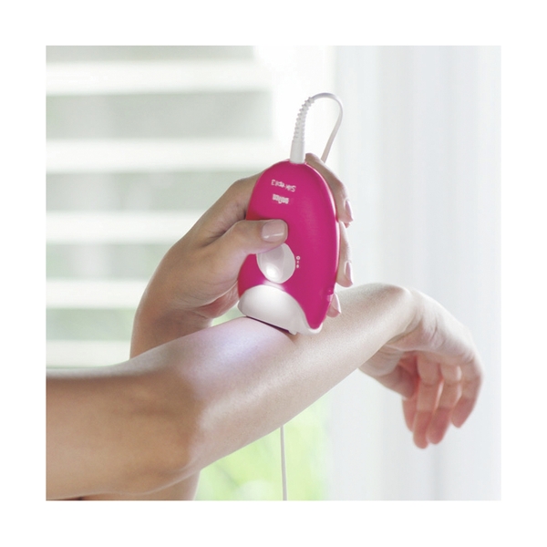 Эпилятор Braun Silk-épil 3 3-420, сухая эпиляция, с триммером для бикини и подсветкой, малиновый - фото 6
