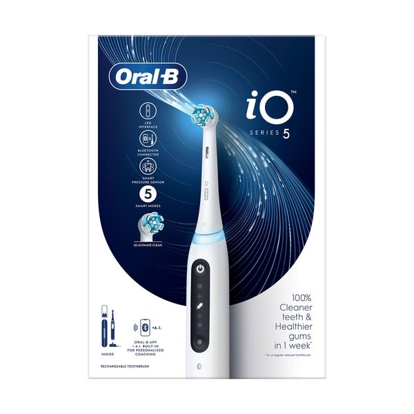 Электрическая зубная щётка Oral-B iO Series 5 White Alabaster, Белая - фото 13