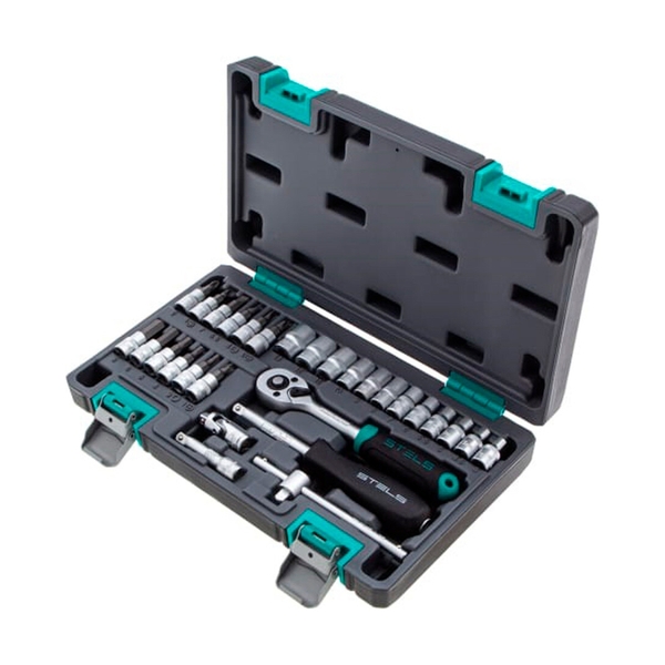Набор инструментов Stels, 1/4, CrV, пластиковый кейс 29 предм. - фото 2