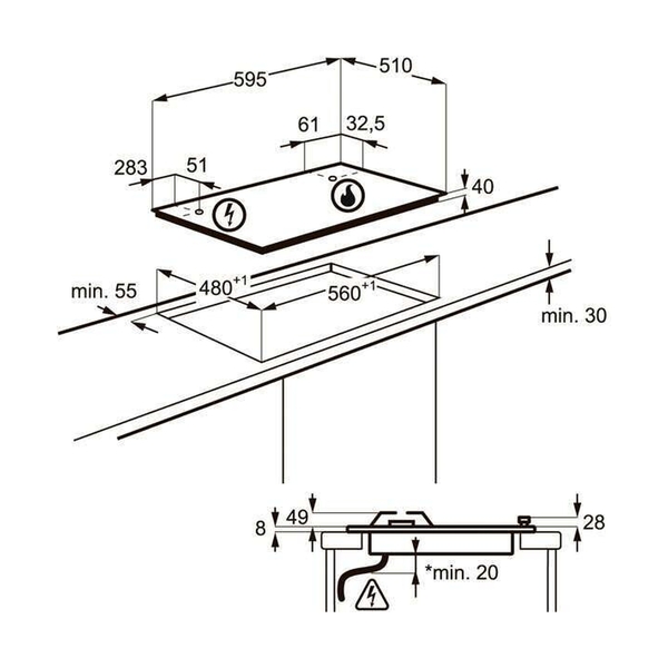 Варочная панель Electrolux GPE263YK - фото 3