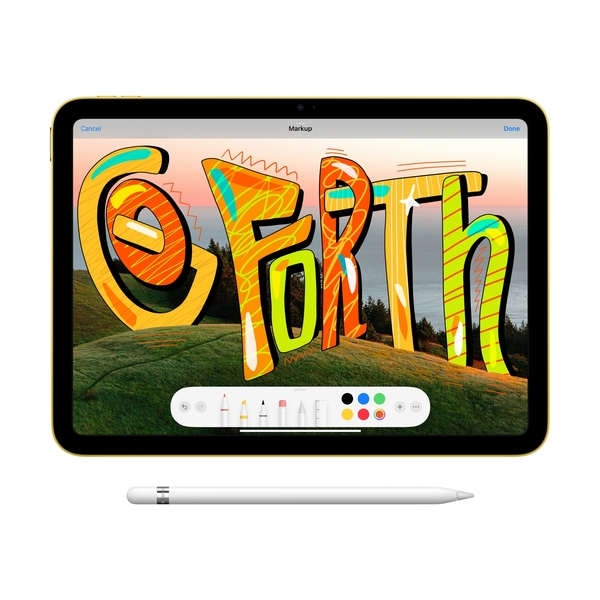 Планшет Apple iPad 64GB 10.9" 10th Gen WiFi (2022) Yellow (MPQ23RK/A) - фото 4