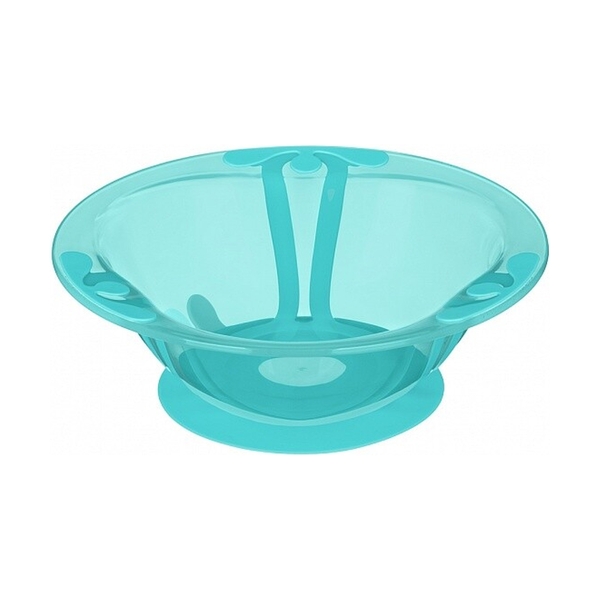 Тарелка детская глубокая на присоске 300 мл, 431311809, Зеленый - фото