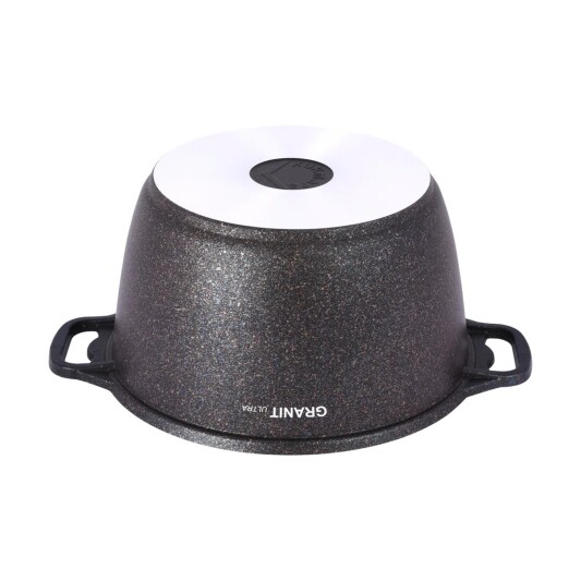 Кастрюля Kukmara 6л со стекл. крышкой, АП линия Granit ultra (blue) кгг62а - фото 2