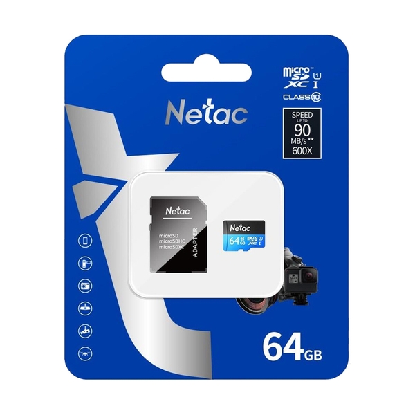 Карта памяти Netac P500 64 Гб, Class 10 U1 (NT02P500STN-064G-R) - фото 3