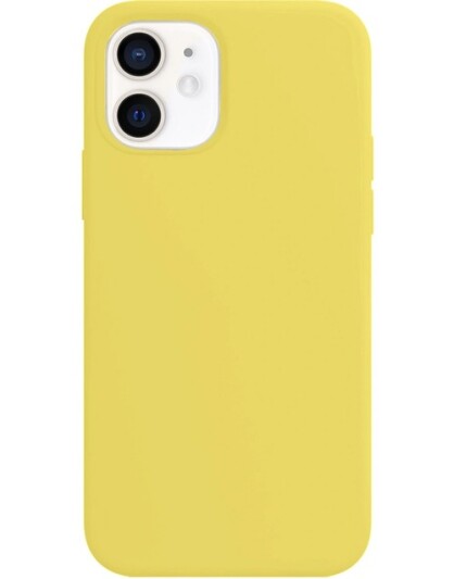 Чехол Soft Touch для Iphone 12 mini Желтый - фото