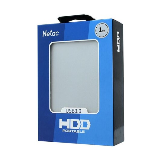 Внешний жесткий диск 2,5 1TB Netac K330 NT05K330N-001T-30SL серебро - фото 3