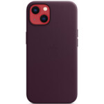 iPhone 13 Leather Case with MagSafe - Dark Cherry Model A2702 - фото