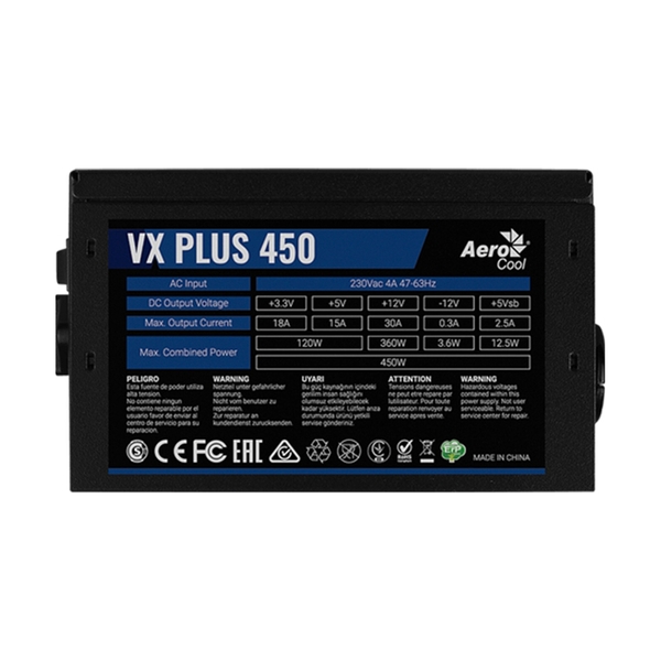 Блок питания Aerocool VX 450 PLUS (ACPN-VS45NEY) - фото 3