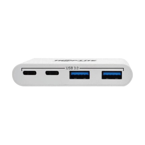Расширитель USB TrippLite/4-Porat USB-C Hub, USB C to 2x USB-A, 2x USB-C, USB 3.0, White - фото 3