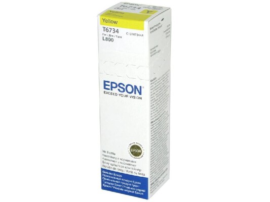 Картридж Epson C13T67344A L800 Yellow ink bottle 70ml - фото