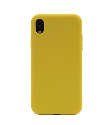 Чехол Soft Touch для Iphone XR Желтый - фото