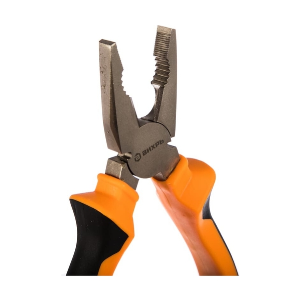 Плоскогубцы (пассатижи),200мм.,никелированные,двухкомпонентные рукоятки Вихрь, шт - фото 4