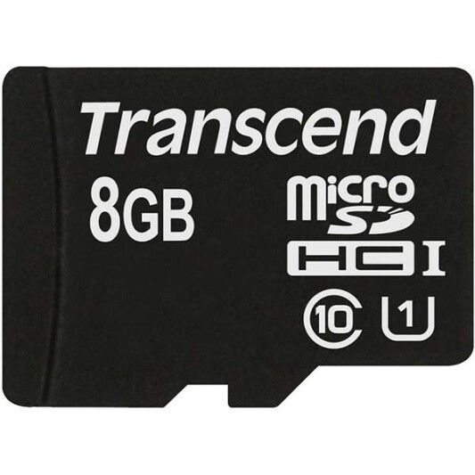 Карта памяти Transcend MicroSD 8GB Class 10 U1 Transcend TS8GUSDCU1 - фото