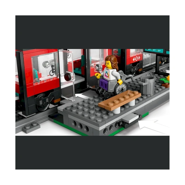 Конструктор Lego Город Трамвай и станция в центре города 60423 - фото 7