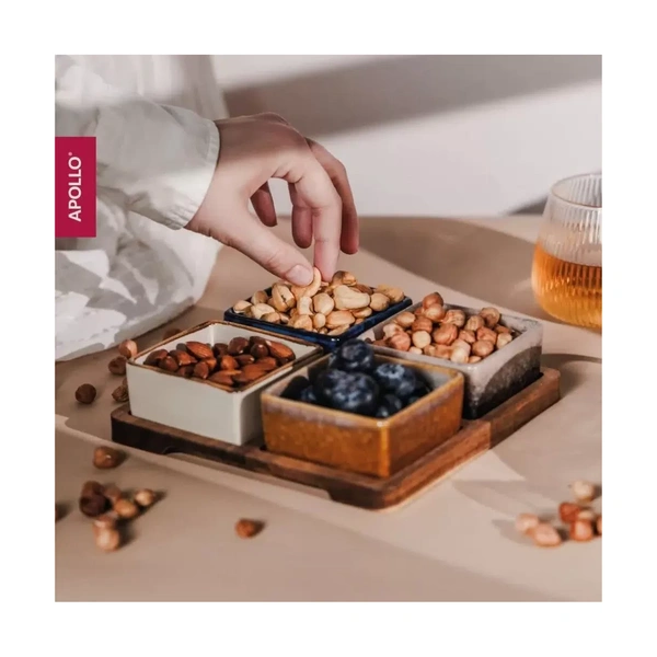 Менажницы 4 шт c подставкой Apollo Breeze BRZ-06 - фото 7