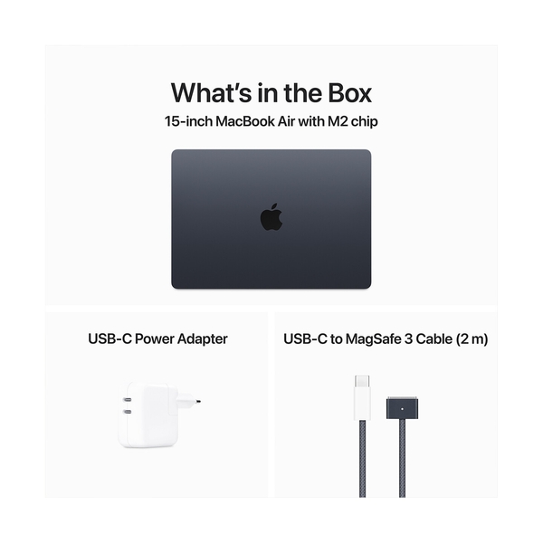 Apple MacBook Air 15 / M2 / 8 Gb / 256 Gb / 15.3" / Midnight (MQKW3) - фото 12