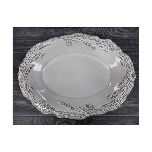 Блюдо каменная керамика 40 см, 230912 - фото