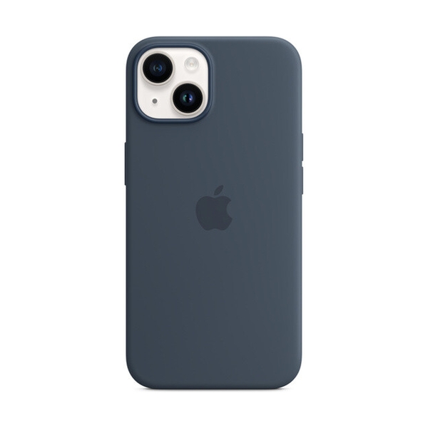 iPhone 14 Silicone Case with MagSafe - Storm Blue - фото
