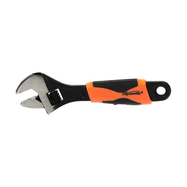 Ключ разводной Sparta, 150 мм, двухкомпонентная рукоятка - фото