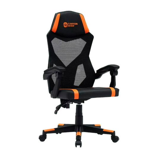 Игровое компьютерное кресло, Canyon CNE-MCH01 Black+Orange - фото
