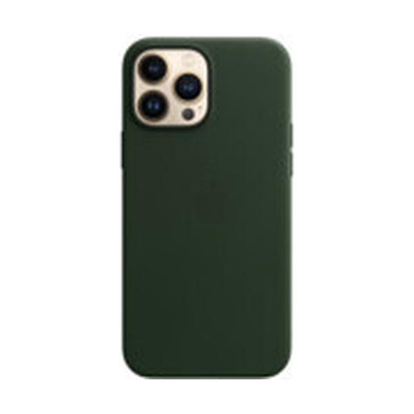 Чехол iPhone 13 Pro Max Leather Case with MagSafe - Sequoia Green Model A2704 - фото