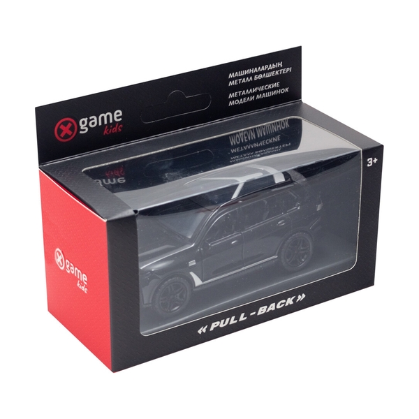 Металлическая машинка, X-Game Kids, 85100B, 1:32, 12 см, Чёрная - фото 3