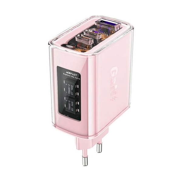 Зарядное устройство ACEFAST A45 PD65W, цвет розовый - фото