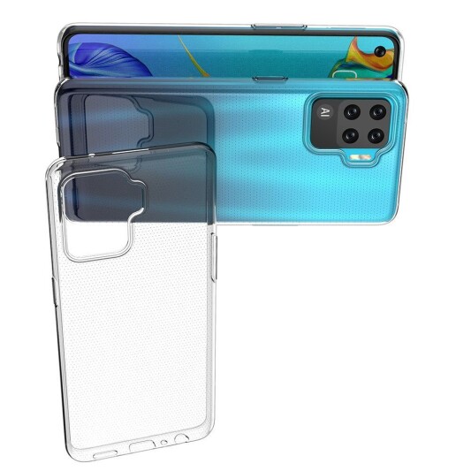 Прозрачный силиконовый чехол для Oppo Reno5 Lite/A-Case - фото
