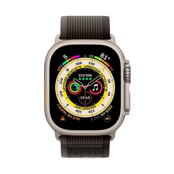 Смарт-часы Apple Watch Ultra GPS + Cellular, 49mm Titanium Case with Black/Gray Trail Loop - S/M - фото 2