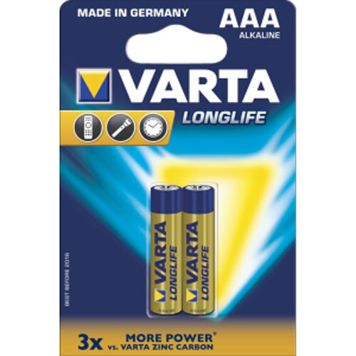 Батарейки Varta Longlife 1,5V AAA 4103 (2шт) - фото