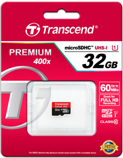 Карта памяти Transcend MicroSD 32GB TS32GUSDCU1 - фото