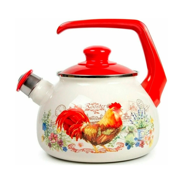 Чайник с бак. руч. Metrot, Золотой Петушок, 2,5л, 196631 - фото