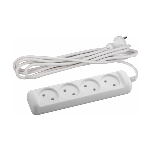 ЭРА удл. U-4-5m-2x1 5м 4 розетки, без заземления - фото