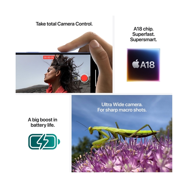 Apple iPhone 16 128GB Teal MYED3HX/A - фото 8