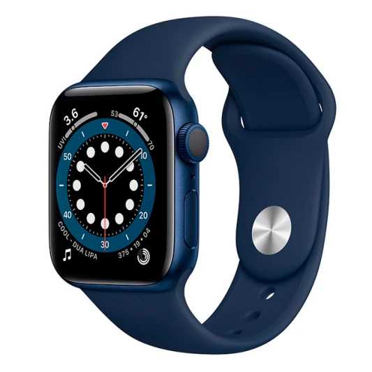 Смарт-часы Apple Watch Series 6 GPS, 40mm Blue Aluminium Case with Deep ...