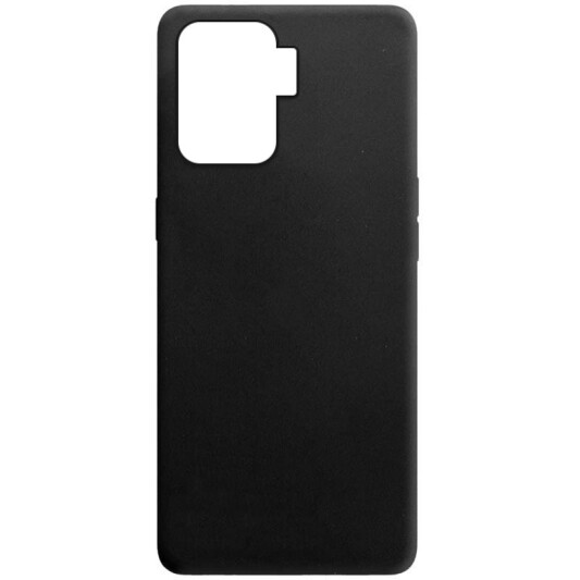 Чёрный силиконовый чехол для Oppo Reno5 Lite/A-Case - фото