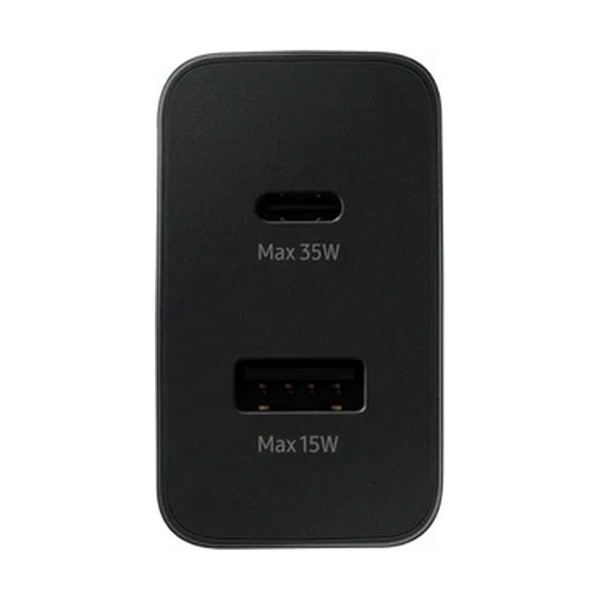 Адаптер Samsung СЗУ EP-TA220NBEGRU (2 порта, PD, чёрный) - фото 2