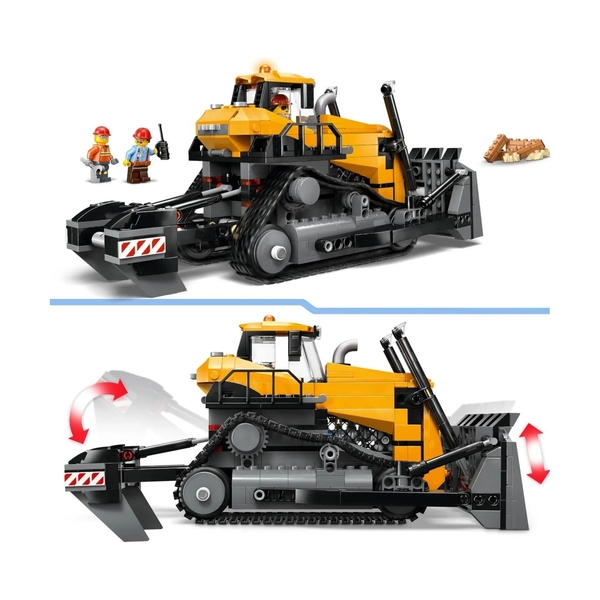 Конструктор Lego 60466 Город Желтый бульдозер - фото 5