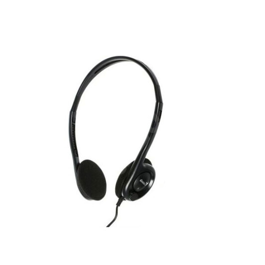 Наушники с микрофоном Genius HS-200C jack headset Black - фото