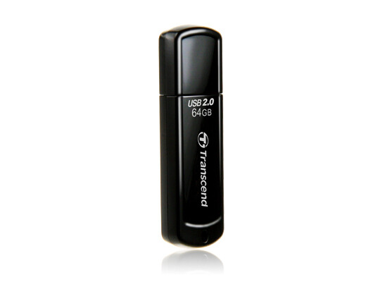 USB накопитель Transcend JetFlash 350 8GB, USB 2.0, Black (TS8GJF350) - фото