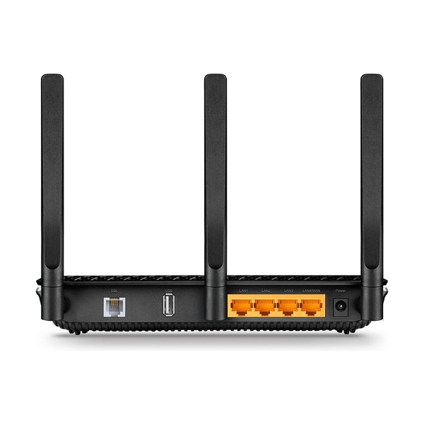 Модем, TP-Link, Archer VR600, до 300 Мбит/с (2.4 ГГц) + 1300 Мбит/с (5 ГГц), 3 10/100/1000Mbps RJ 45 WAN Ports,,1 10/100/1000Mbps RJ 45 LAN/WAN Port,1 RJ11 Port,,1 USB 2.0 Port - фото 3
