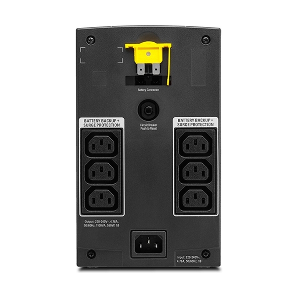 Сетевой фильтр APC/BX1100LI/Back/AVR/1100 VА/550 W/(6) IEC 320 C13 - фото 3