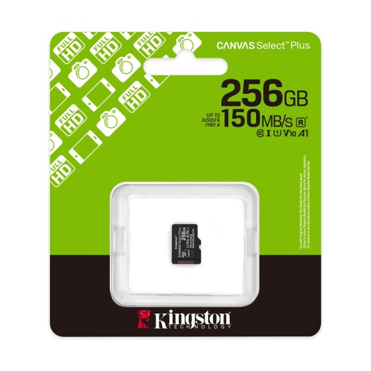 Карта памяти Kingston SDCS3/256GB Canvas Select Plus MicroSD (Class 10 UHS-I) - фото 3