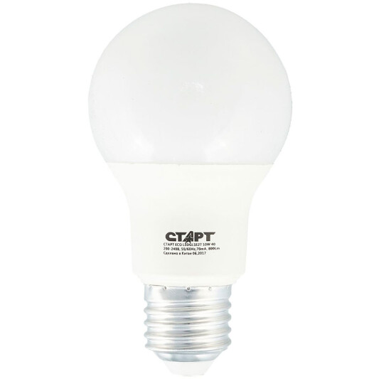 Лампа светодиодная СТАРТ LED GLS E27 10W 40, холодный /10/60 - фото