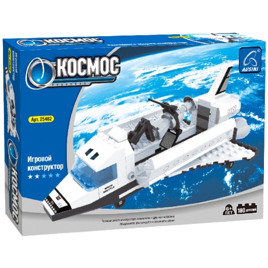 Игровой конструктор, Ausini, 25462, Космос, Космический шатл, 180 деталей - фото