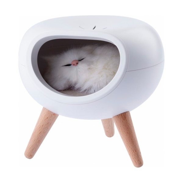 Ночник-светильник ЭРА NLED-467-1W-W котик белый - фото 3