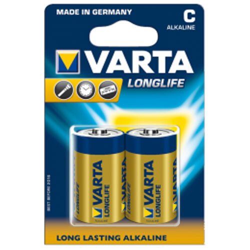 Батарейки Varta Longlife 1,5V C/LR14 4114 (2шт.) - фото