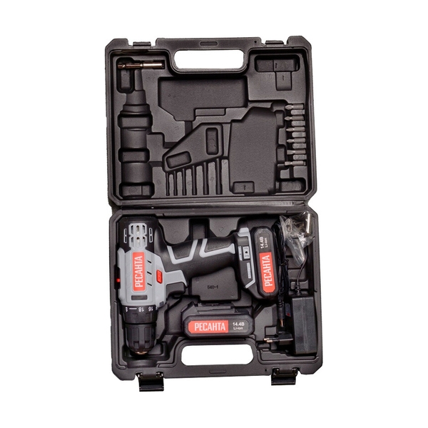 Дрель-шуруповерт аккумуляторная Ресанта ДА-14-2ЛК - фото 8