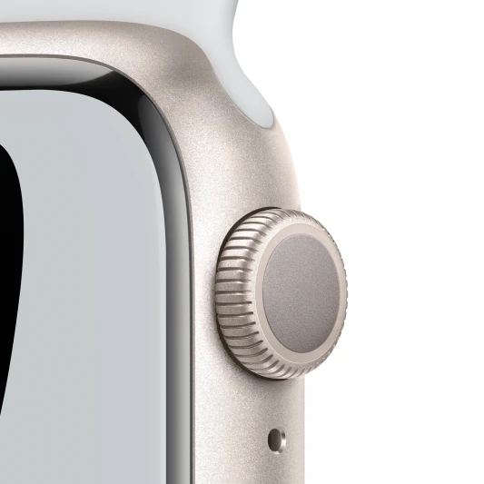 Смарт-часы Apple Watch Nike Series 7 GPS, 41mm Starlight Aluminium Case ...